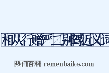 相从行赠严二别驾近义词是什么意思的图片